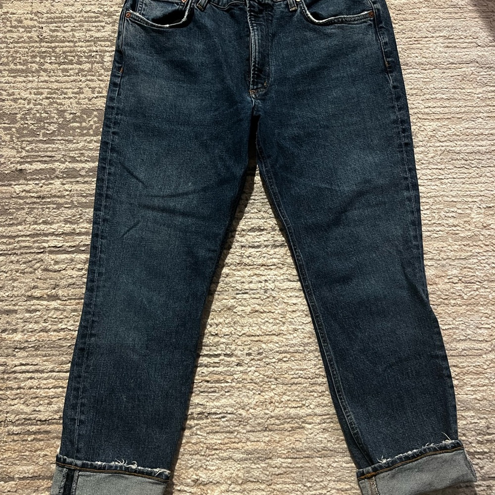 Agolde Women's Deep Indigo Relaxed Jeans